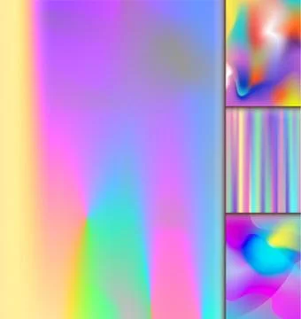 Universal holographic vector blur texture abstract color fills background イラスト素材