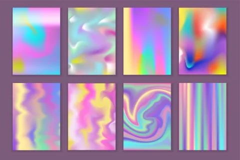 Universal holographic vector blur texture abstract color fills background イラスト素材