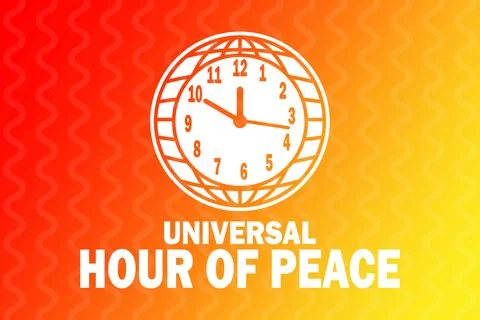 Universal Hour Of Peace Stock Illustration