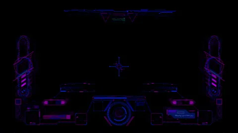 Universal HUD. Alien spaceship Screen. UI Graphic Elements. Sci Futuristic. Stock Footage 302461053