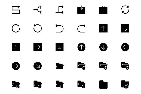 Universal Icons Collection Illustrazione stock