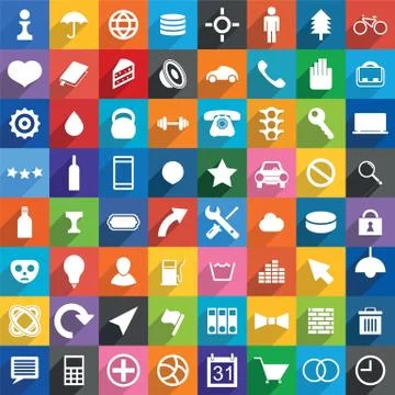 Universal Icons. Stock Illustration