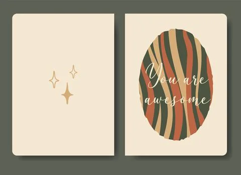 Universal inspiration notebook template Stock Illustration