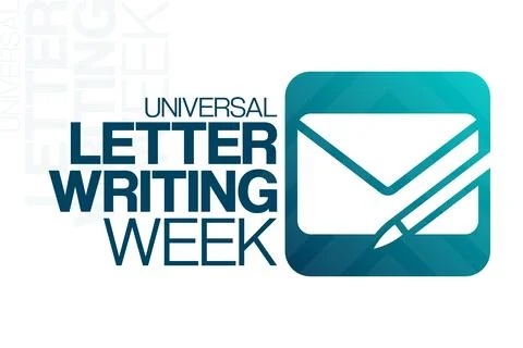 Universal Letter Writing Week. Vector illustration. Holiday poster. Stock Illustration