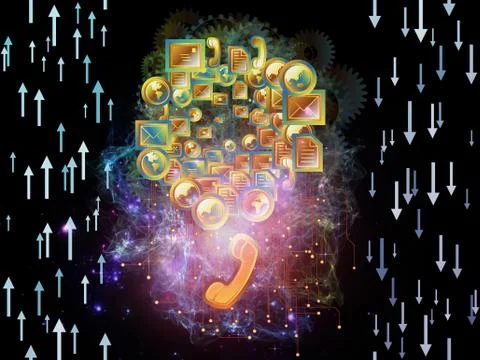 Universal messaging Illustrazione stock