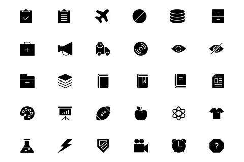 Universal Mobile Vector Set Stock Illustration