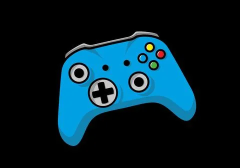 Universal modern joystick flat illustration Illustrazione stock