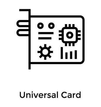 Universal Pci Card Stock Illustration