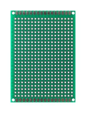 Universal perfboard, prototyping board, protoboard, or dot PCB Stock Photos