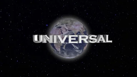 Universal pictures earth titles animation Stock Footage