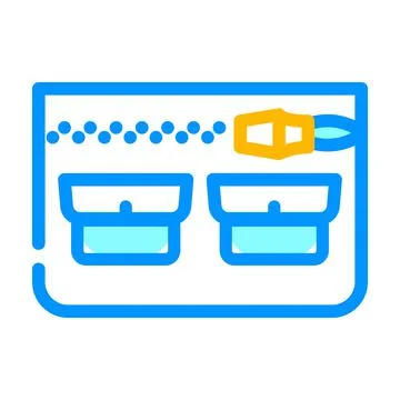 Universal pocket color icon vector illustration Stock Illustration