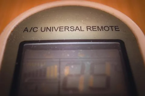 Universal remote control for air conditioners 스톡 사진