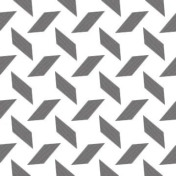 Universal repeating abstract shape in black and white Illustrazione stock