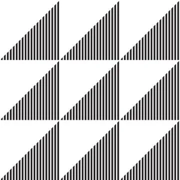 Universal repeating abstract shape in black and white Stock Illustration