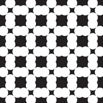 Universal repeating abstract shape in black and white Illustrazione stock