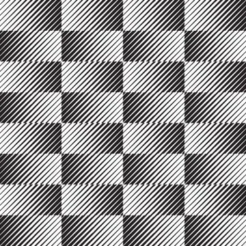 Universal repeating abstract shape in black and white Stock Illustration