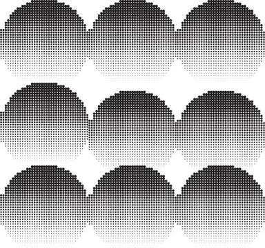 Universal repeating abstract shape in black and white Illustrazione stock