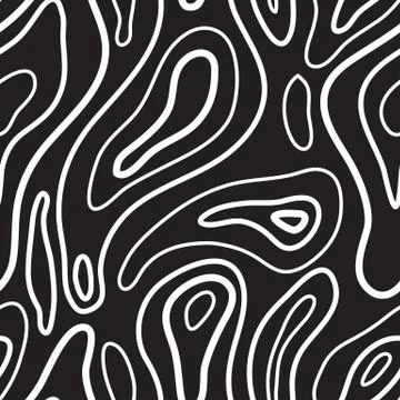 Universal seamless abstract pattern doodle geometric lines in re Stock Illustration