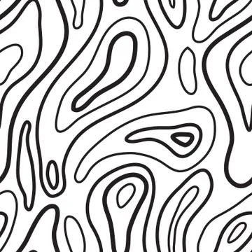 Universal seamless abstract pattern doodle geometric lines in re Stock Illustration