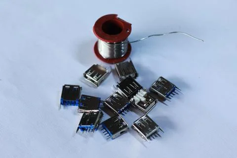 Universal serial bus adapter isolated Stock Photos