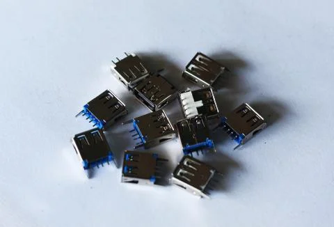 Universal serial bus adapter isolated Foto stock