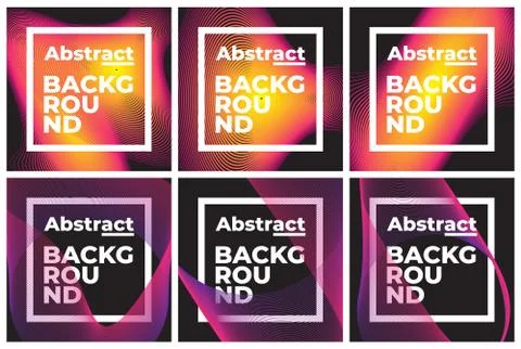 Universal set geometric shape with text template Illustrazione stock