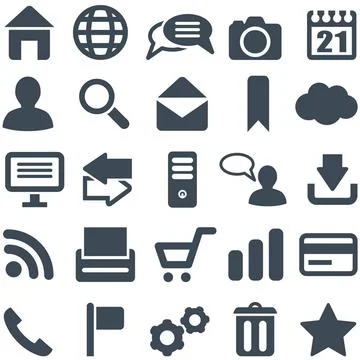 Universal set of icons for web and mobile. Universal set of icons for web ... Stock Photos