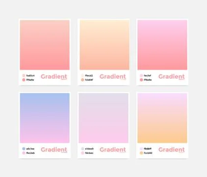 Universal set vector modern gradient Stock Illustration