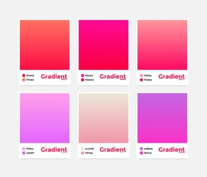 Universal set vector modern gradient Stock Illustration