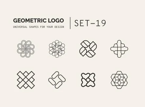Universal shapes for your design Stock Illustration