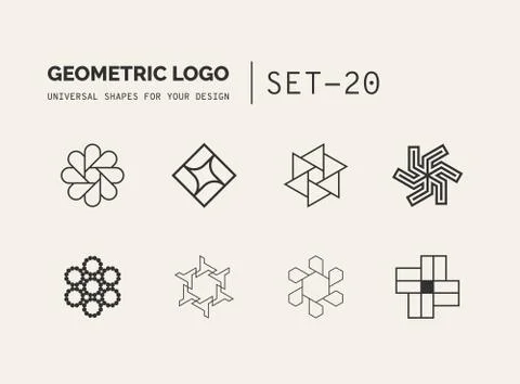 Universal shapes for your design Stock Illustration