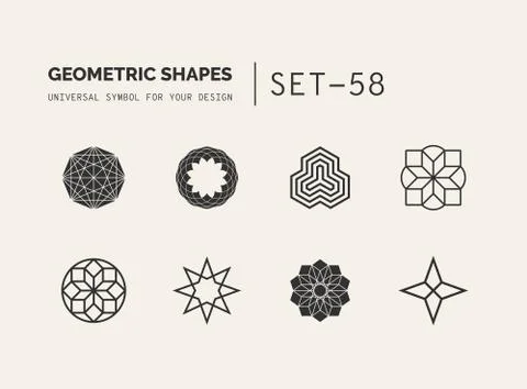 Universal shapes for your design Stock Illustration