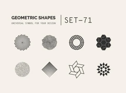 Universal shapes for your design Stock Illustration