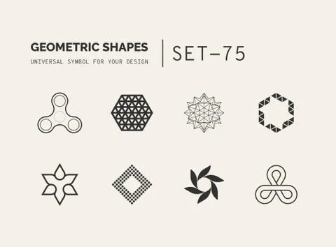 Universal shapes for your design Stock Illustration