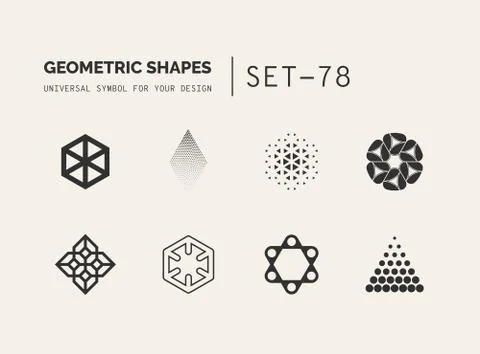 Universal shapes for your design Stock Illustration