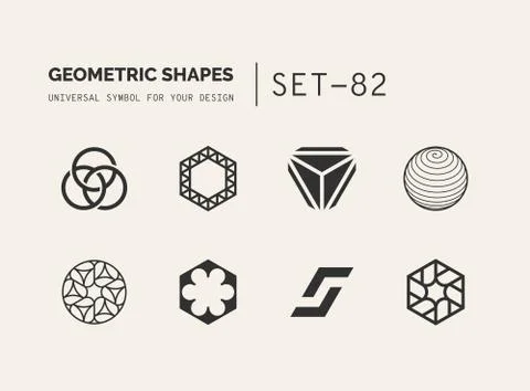 Universal shapes for your design Stock Illustration