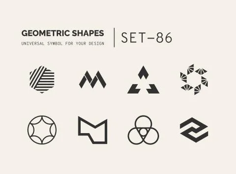 Universal shapes for your design Illustrazione stock
