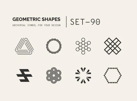 Universal shapes for your design Stock Illustration