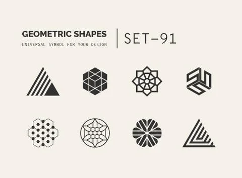 Universal shapes for your design Stock Illustration