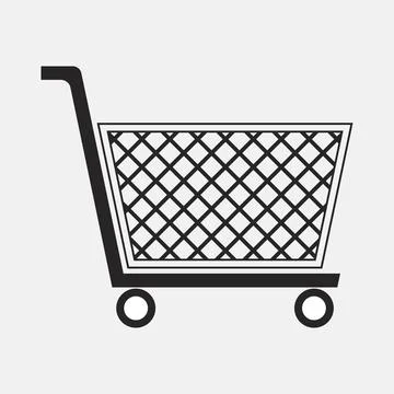 Universal simple shopping logo template for mall Stock Illustration