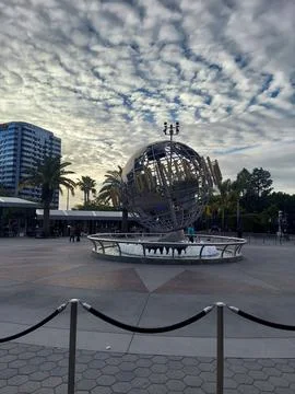 Universal Studio Globe Stockfoto's