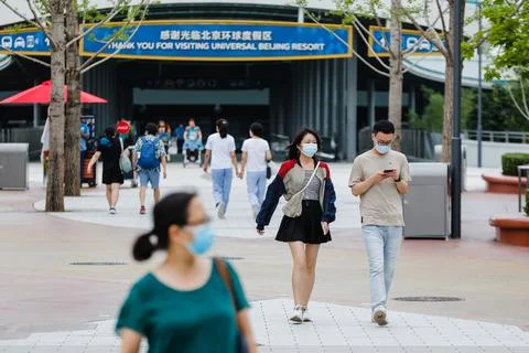 Universal Studios Beijing reopens amid easing of COVID-19 restrictions, China -  Stock Photos