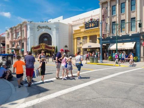 The universal studios florida theme park Stock Photos