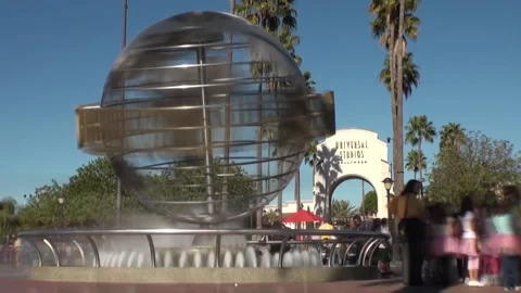 Universal Studios Globe, Hollywood, California, USA. Stock Footage 148302365