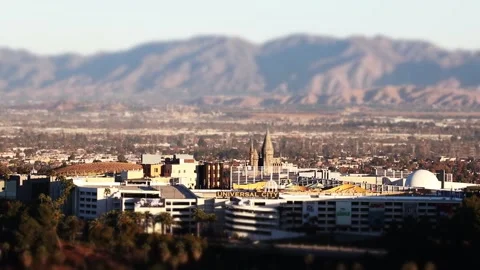 Universal Studios, Hollywood Video, Harry Potter's Castle, San Gabriel Mtns. 스톡 동영상 146668520