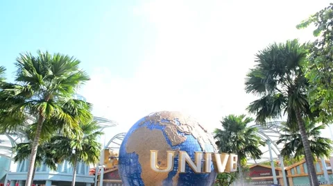 Universal Studios on January 13, 2015 in Sentosa island, Singapore Video stock 51980131