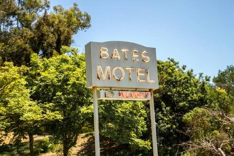 Universal Studios theme park back lot Bates Motel Stock Photos