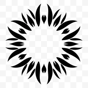Universal symmetrical element for a pattern. Floral ornament. Spectacular f.. Illustrazione stock