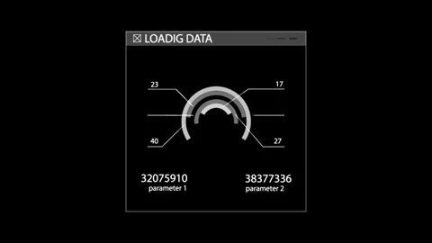 Universal Technology Line and frame Video overlay Futuristic HUD Vidéo 303233393