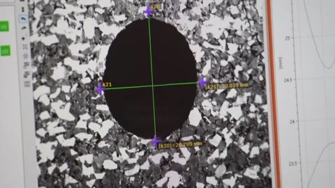 Universal testing machine for measurements force and linear sizes 库存影片 88077662